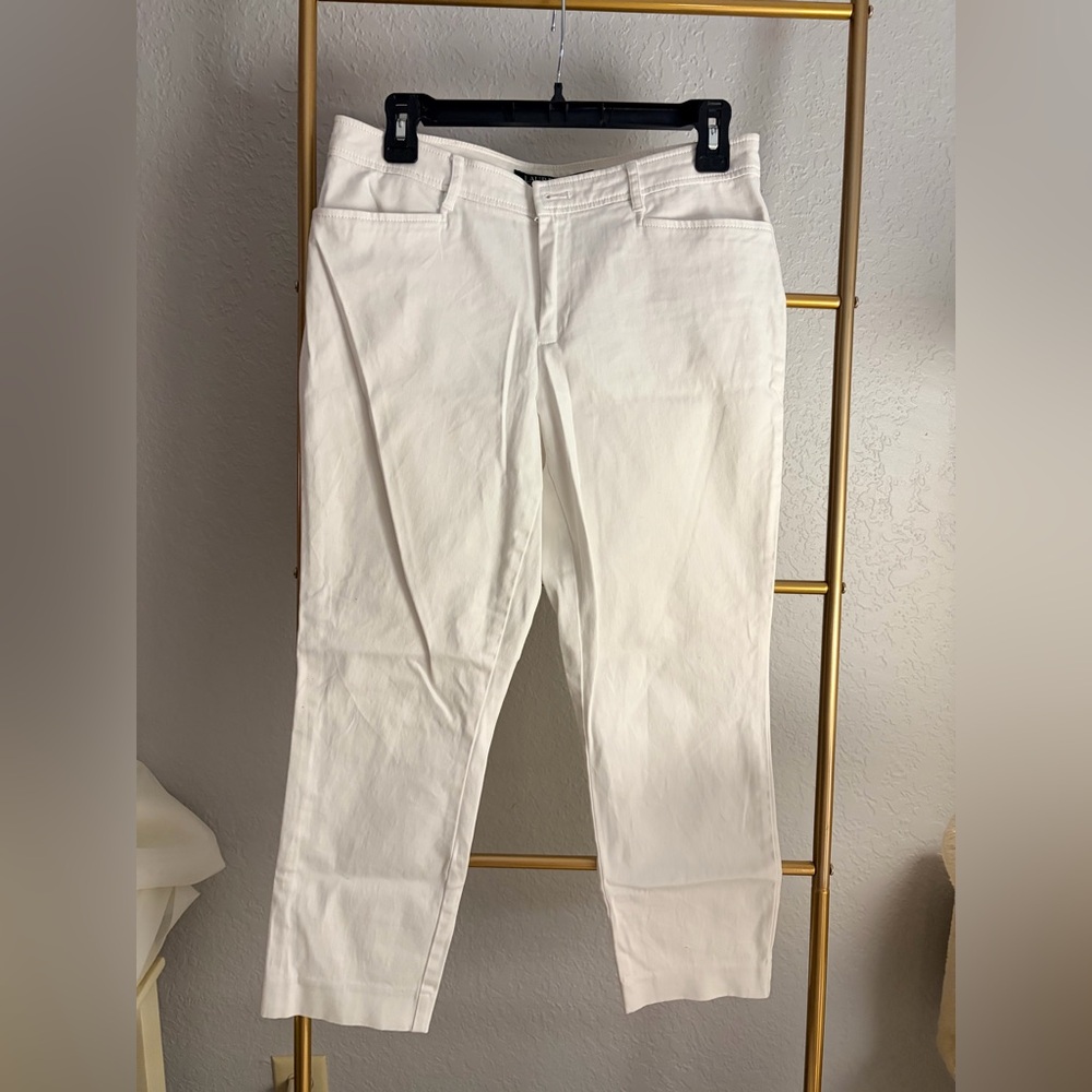 Lauren Ralph Lauren White Capri Pants